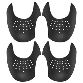 Jdomall Shoe Crease Protection, Toe Box, Protects Trainers and Shoes, Crease Protection for Men and Women, 2 Pairs, black