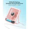 Small Desk Fan Personal Fans，100Speed Adjustable Quiet Small Portable Fan,Intelligent