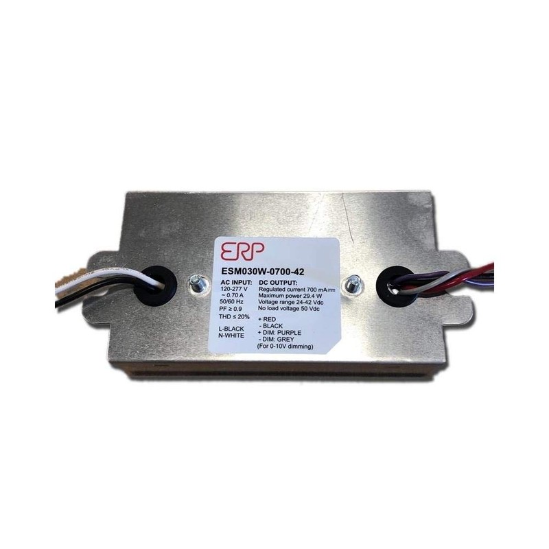 ERP ESM030W-0700-42 LED Power Supplies 120-277 Vac, 87% eff, Rectangular