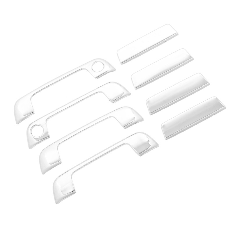 4 Sets Exterior Door Handle Cover ABS Chrome Weatherproof Replacement
