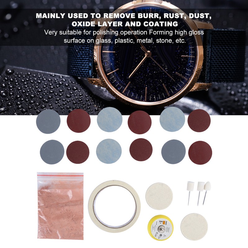 20pcs / set Watch Glass Polishing Pad Felt Polishing Buffing