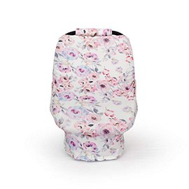 Carseat Cover for Girls - Includes Car Seat Strap Covers - Watercolor Floral - Kiddo Kind