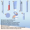 Set De 8 Psc Mascara Polvo Lápiz Labial Eyeliner Concealer