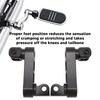 Motorcycle Foot Peg Highway Bracket 360° Adjustable Rugged Foot Peg