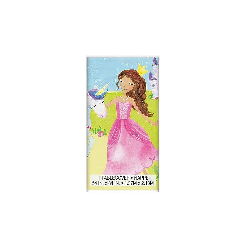 Unique Party 58373 Fairy Princess Rectangular Plastic Table Cover |