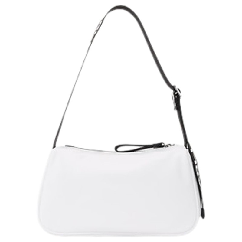 Karl Lagerfeld Jeans Women's Essential Nylon Shoulder Bag White One