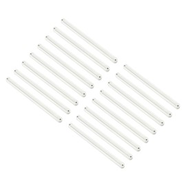 sourcing map Drawer Slides, 16Pcs 235mm - Plastic Drawer Rails, Side Mounted Grooved Guide Rails for Cabinet Drawers Bedside Tables Wardrobe Dressers (White)