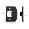 Design House 779348 Full Lip Square Corner Strike Plate Matte