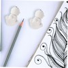 NUOBESTY Pack of 20 Cute Erasers Polar Bear Shape Rubber