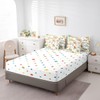 Feelyou Kids Cute Pig Cow 7 Pieces Bedding Set Full