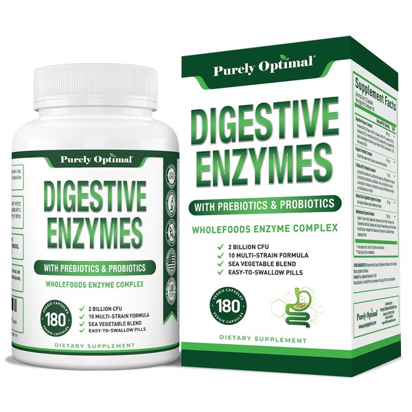 Purely Optimal Digestive Enzyme Supplement - Comprehensive Gut Health Support