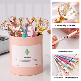 Oddmoal Diamond Pens Fun Fancy Crystal Diamond Pen For Women, Bling Metal Pens, Black Ink, 12 Count(4 Colors)