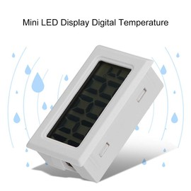 MAGT Mini Digital LCD Thermometer, Digital Temperature Monitor with External Waterproof Probe Sensor for Aquarium Refrigerator Fish Tank (Color : White)