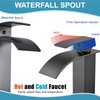 Midanya Vessel Sink Facuet Waterfall Tall Bathroom Faucets Vanity Single
