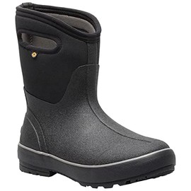 BOGS Women's Classic II Mid Farm Boot, Black, Size 9