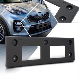 [1 Pack] Car Front License Plate Frames Mounting Bracket Tag Holder Compatible with 17-21 Kia Sportage,Matte Black