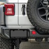 Jeep Rubicon Black Coated Metal License Plate Frame with Exposed