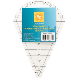 EZ Quilting Petal Shapes Acrylic Template, Yellow