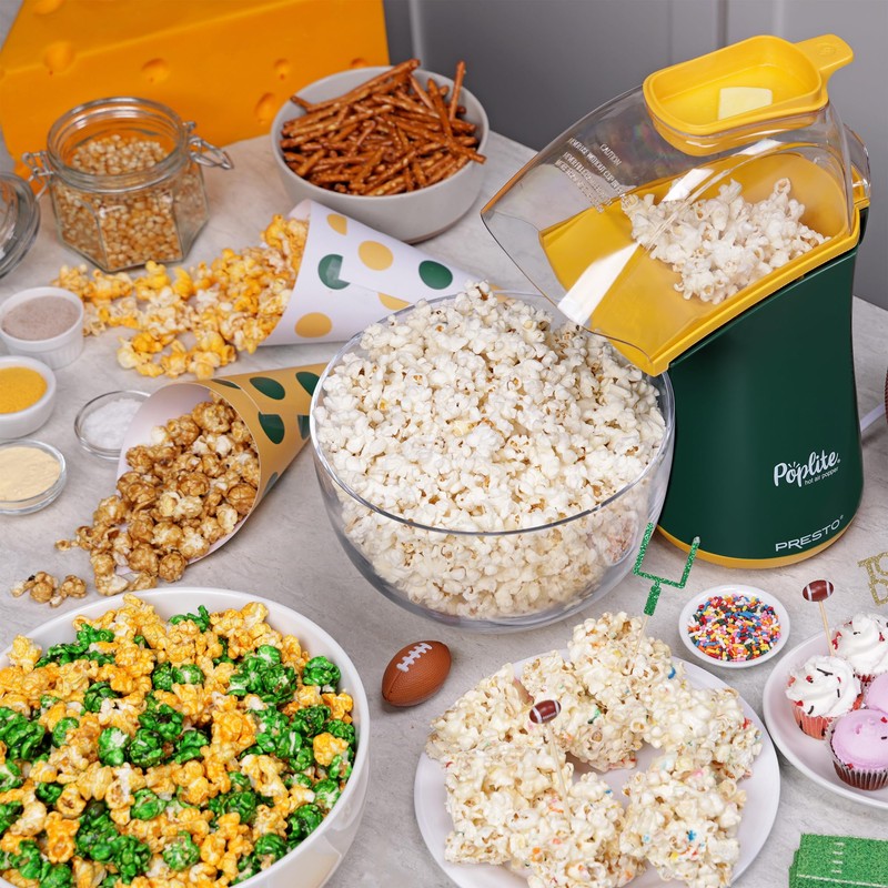 Presto 04870 Poplite Hot Air Popcorn Popper - Built-In Measuring