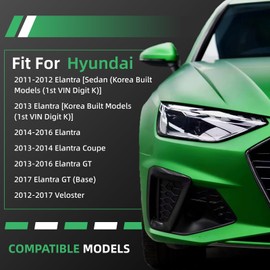 Torsiva 8PCS Front Control Arm Sway Bar End Link Tie Rod for Hyundai 2011 2012 2013 2014 2015 2016 Elantra, 13-14 Elantra Coupe, 13-2017 Elantra GT Base, 12-17 for Veloster ES801074 K622232 K622646