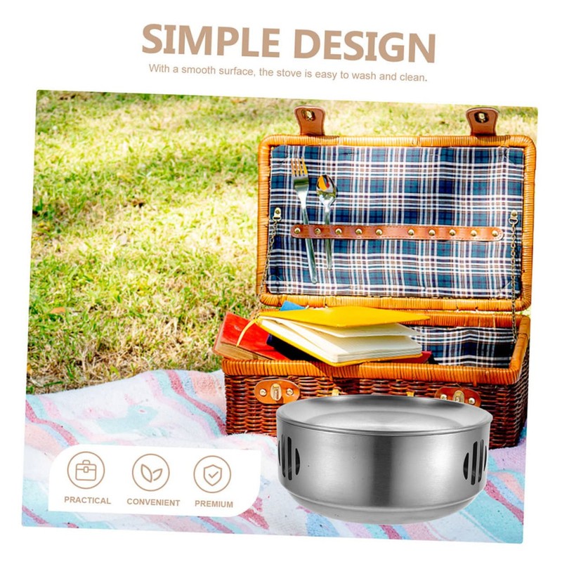Gatuida Alcohol Stove Rack for Camping Metal Alcohol Stove for