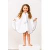 Smithy High-Quality Terry Towelling Poncho 100% Cotton White Cloud Rainbow