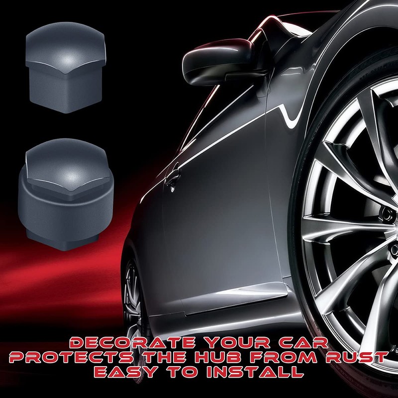 ciciment 20pcs Wheel Nut Caps Covers Include 4pcs locking bolts