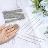 SUNNYCLUE 1 Box 50Pcs 117mm Pen Extender Rods Beadable Pen