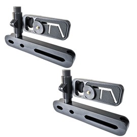 HTharros Rear Monitor Bracket Headrest Mounting, Car Monitor, Multi-Angle Monitor, Universal Bracket Stand, Black, 2 Pieces