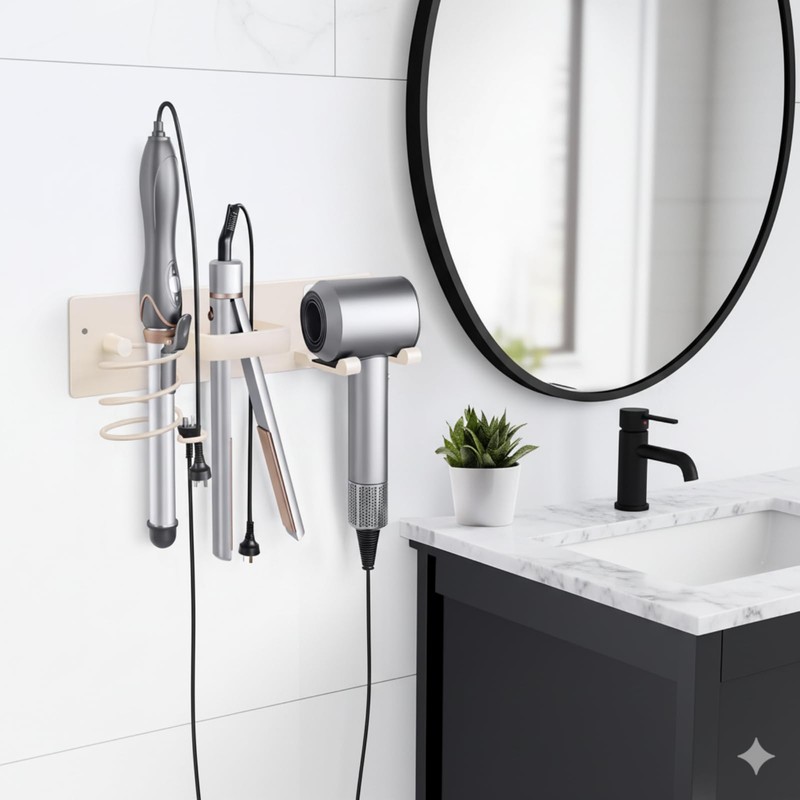 Zenymb Hair Dryer Holder Curling Iron Holder Flat Iron -