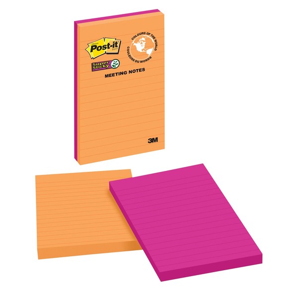 Post-it Super Sticky Meeting Notes in Rio De Janeiro Colour