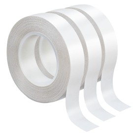 XEHAHOSH 3 Rolls Thin Double Sided Tape for Crafts, Arts, Scrapbooking,Photography, Paper Backing, Tear-by-Hand,0.4-in by 43-ft