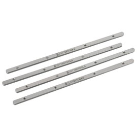 Ottertools - FSV Guide Rail Connectors Set of 4 - Stainless Steel, Self-Centering Thanks to Tapered Edges - Compatible with Makita & Festool - For Precise, Offset Free Cuts