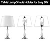2 Set Lamp Harp Holder, Lamp Shade Holder with Replaceable
