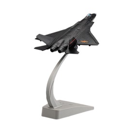 Milageto 1:68 Diecast Fighter Model and Lights Simulation Plane with Stand for Office Livingroom Bookshelf Home Aviation Commemorate