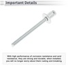 RATCHROLL 50 Pcs Open End Large Flange Blind Rivets 4.8mm