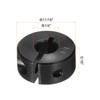 sourcing map Shaft Collar 1/4" Bore Single Split Carbon Steel