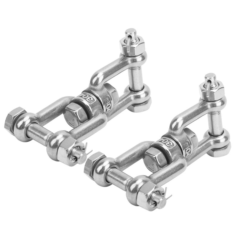 2Pcs Anchor Swivel Shackle, 304 Stainless Steel Swivel Shackle, Rotating