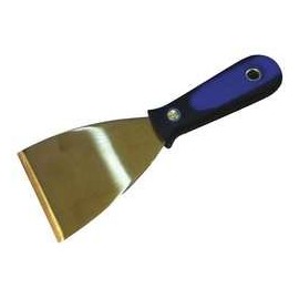 Putty Knife, Stiff, Brass, PP/TPR, 3 in