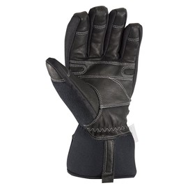 Wells Lamont Men's Black Leather Palm Winter Gloves with Waterproof Insert, Large (7660LBK)