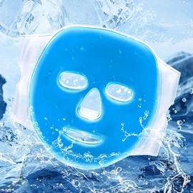 LW Ice Pack Mask Skin Soothing Anti-Puffiness Ice Pack Gel Mask E Blue Ice Gel Mask Pack 2ea