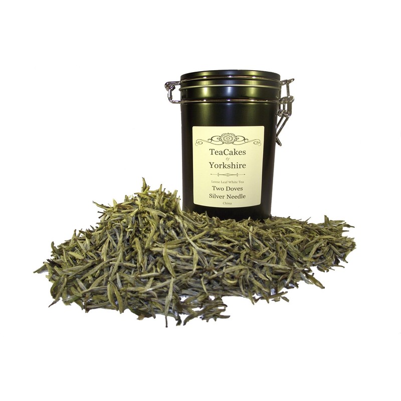White Tea Gift Set Loose Leaf Two Doves Silver Needle