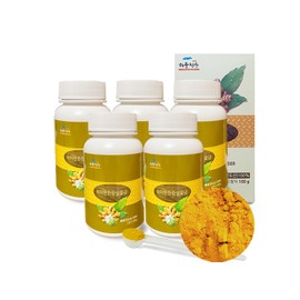 Jindo turmeric powder 100g 5 cans (5 months) Domestic turmeric Haepung Cheongsong turmeric powder 100g 5 cans / 진도 울금 분말 가루 100g 5통 (5개월) 국내산 강황 해풍청송 울금가루100g 5통