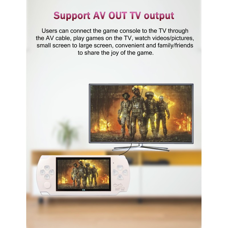 CZT 4.3 inch Retro Game Console with mps mp4 Function