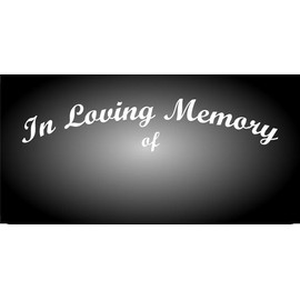 in Loving Memory Photo License Plate Free Personalization on This Plate