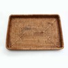 DaiDo BRONX GN856 Rattan Rectangular Basket Shallow Spa Tray, Natural