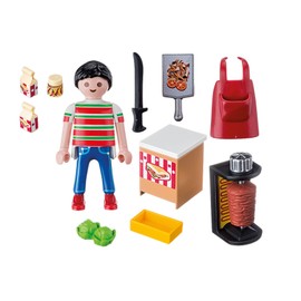 PlayMOBIL 9088 Special Plus Kebab Vendor, Fun Imaginative Role-Play, PlaySets Suitable for Children Ages 4+