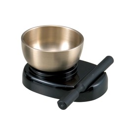 Kodachi Rin, Stand and Stick 3-Piece Set, Rin 2.5 Size, Thickness 0.06 inch (1.5 mm), Stand and Stick Included [Eirakuya Founded in Bunsei 3rd Years]