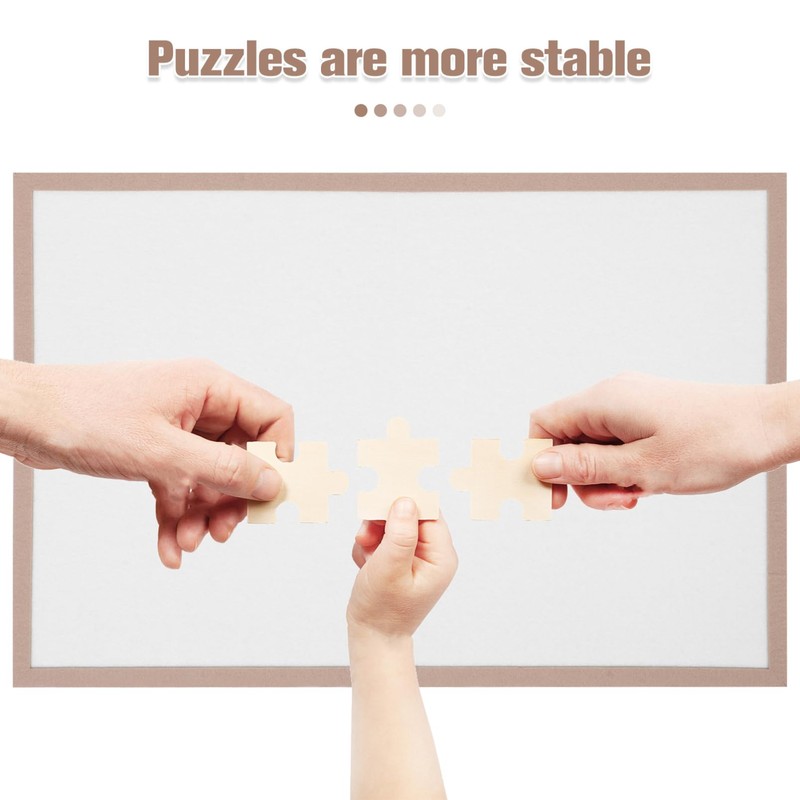 HEMOTON Puzzle Mat, Portable Puzzle Board, Non-Slip Surface, Modern Style,
