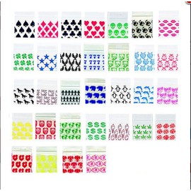 APPLE BAGS 100 SMALL BAGGIES 1515 1.5" X 1.5" MINI RESEALABLE POLY (10+ MIXED DESIGNS)